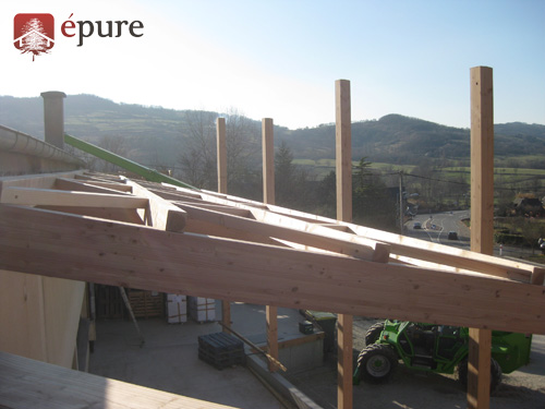 bâtiment tertiaire ossature bois douglas EPURE