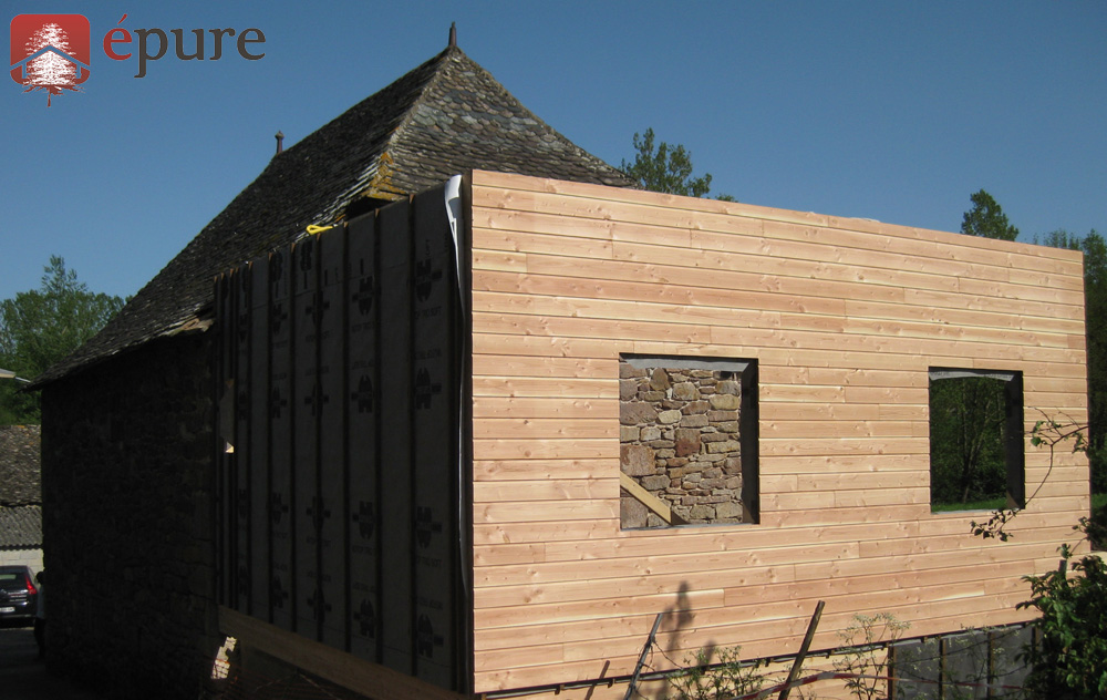 extension ossature bois agen d'aveyron epure construction bois