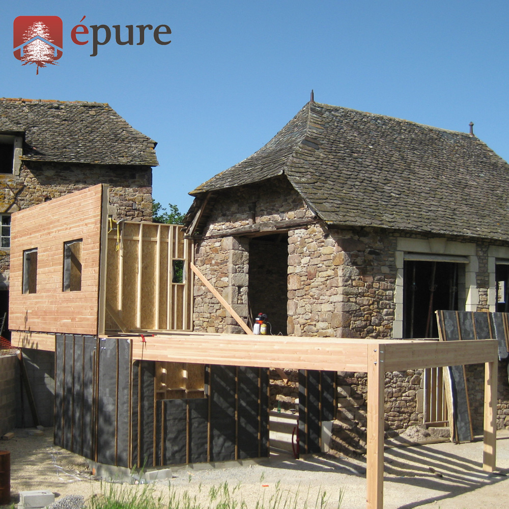 extension ossature bois agen d'aveyron epure construction bois