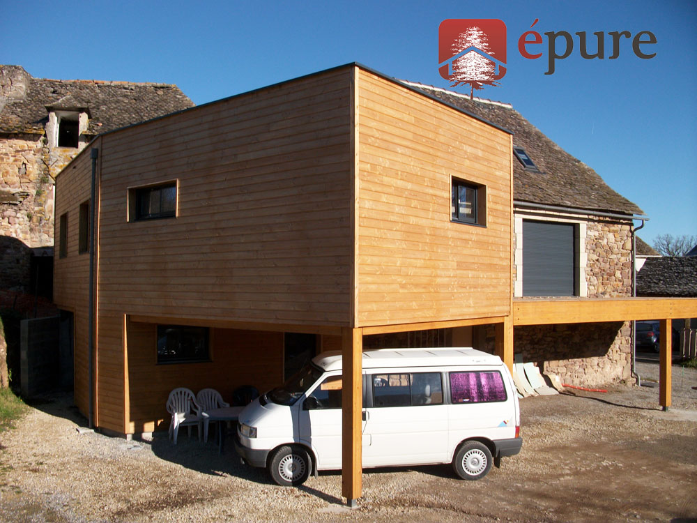 extension ossature bois agen d'aveyron epure construction bois