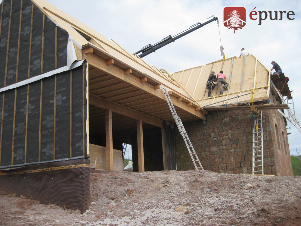 extension ossature bois douglas epure construction bois