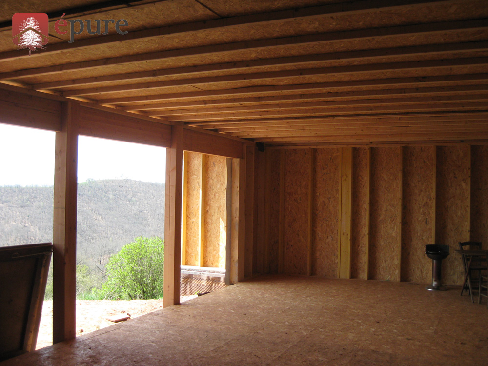 extension ossature bois douglas epure construction bois