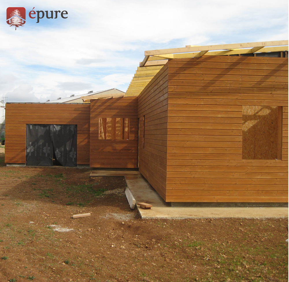 maison ossature bois douglas a Balsac epure construction bois