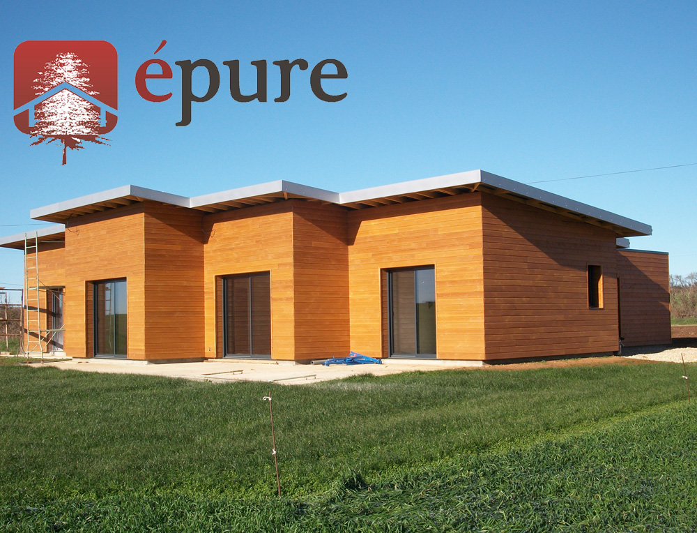 maison ossature bois douglas a Balsac epure construction bois