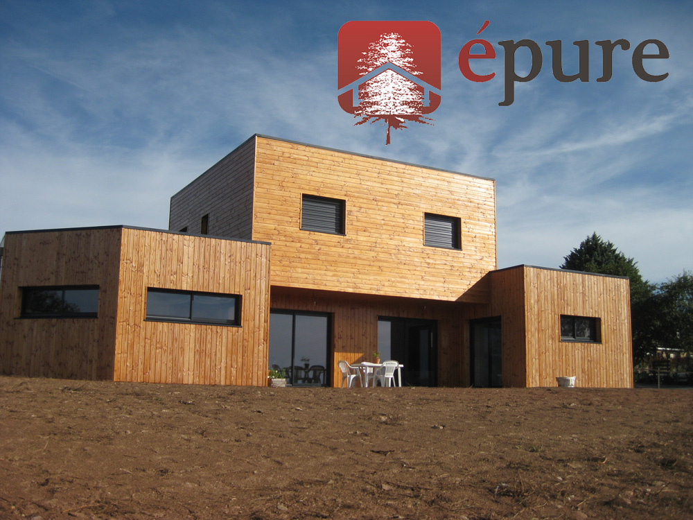 maison ossature bois à Luc épure construction bois