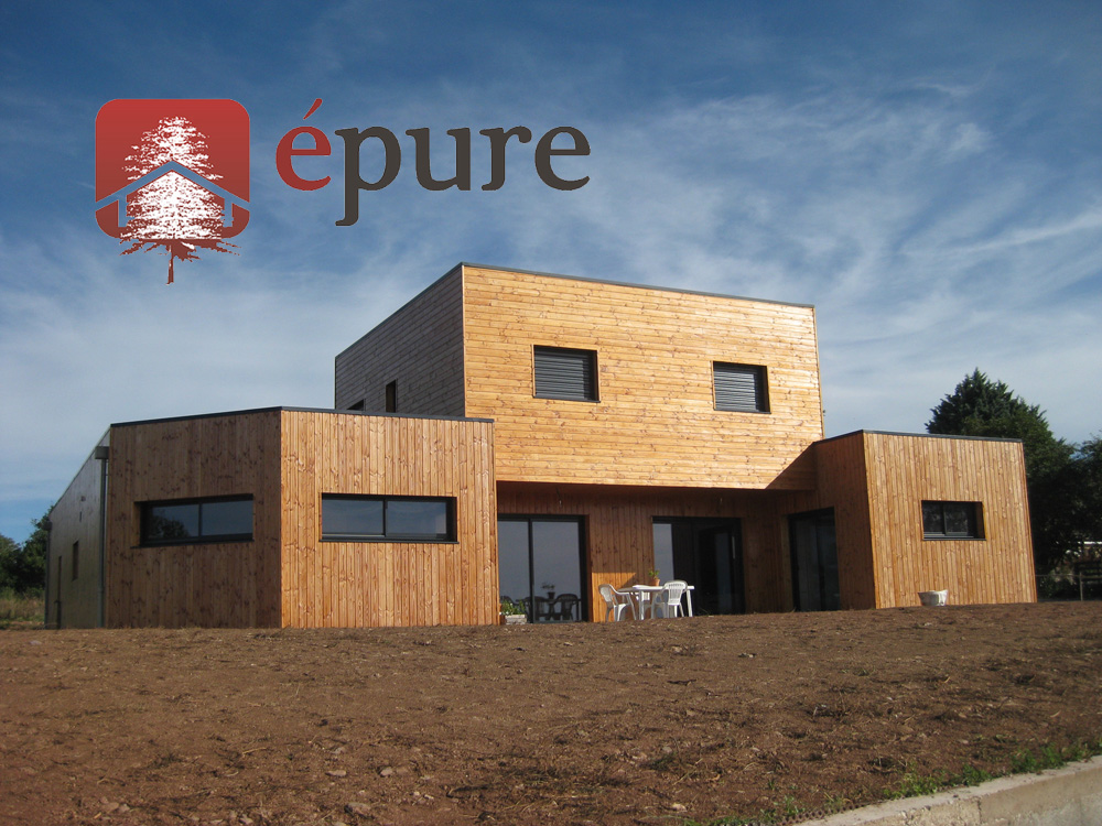 maison ossature bois à Luc épure construction bois
