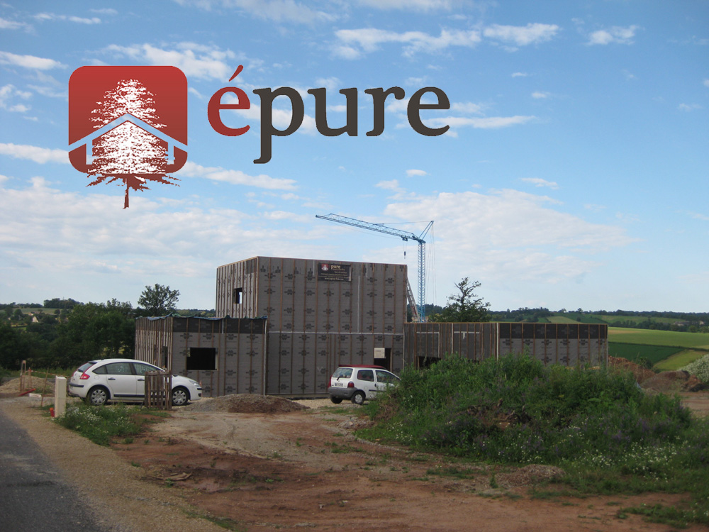 maison ossature bois à Luc épure construction bois