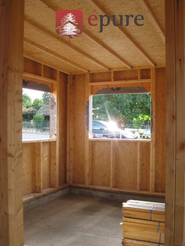 maison ossature bois à Luc épure construction bois