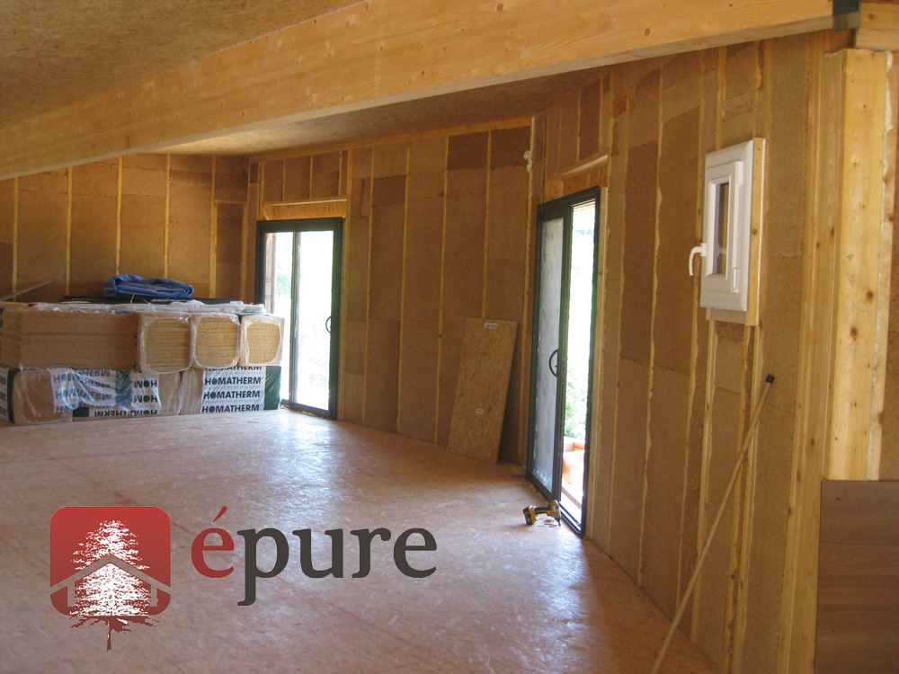 maison ossature bois à Rignac épure construction bois