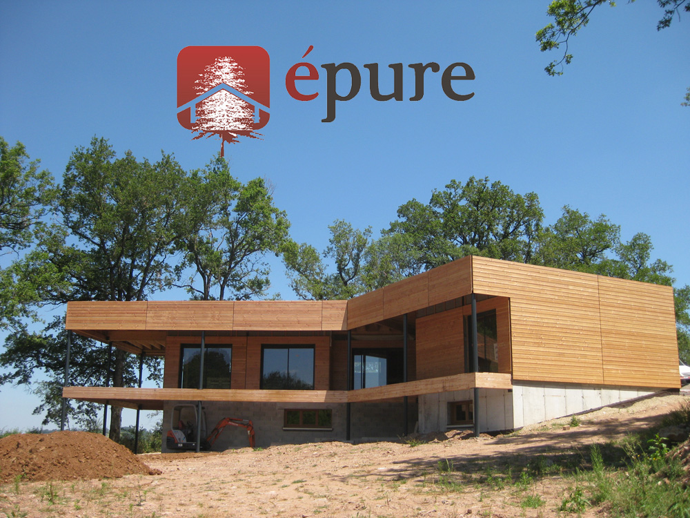 maison ossature bois à Rignac épure construction bois