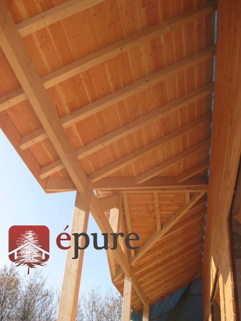 maison ossature bois à Salmiech épure construction bois