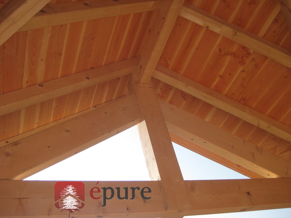 maison ossature bois à Salmiech épure construction bois