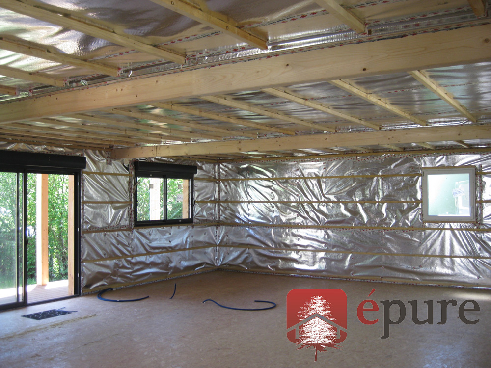 maison ossature bois à Salmiech épure construction bois