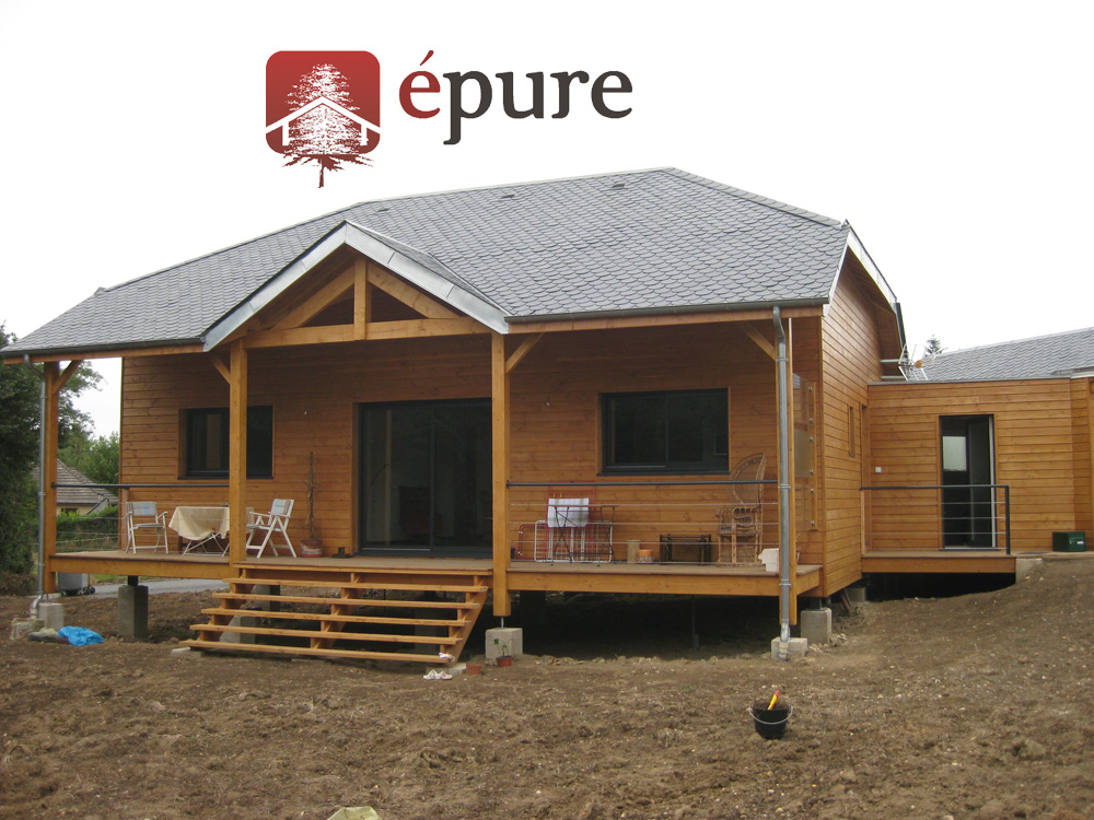 maison ossature bois à Salmiech épure construction bois