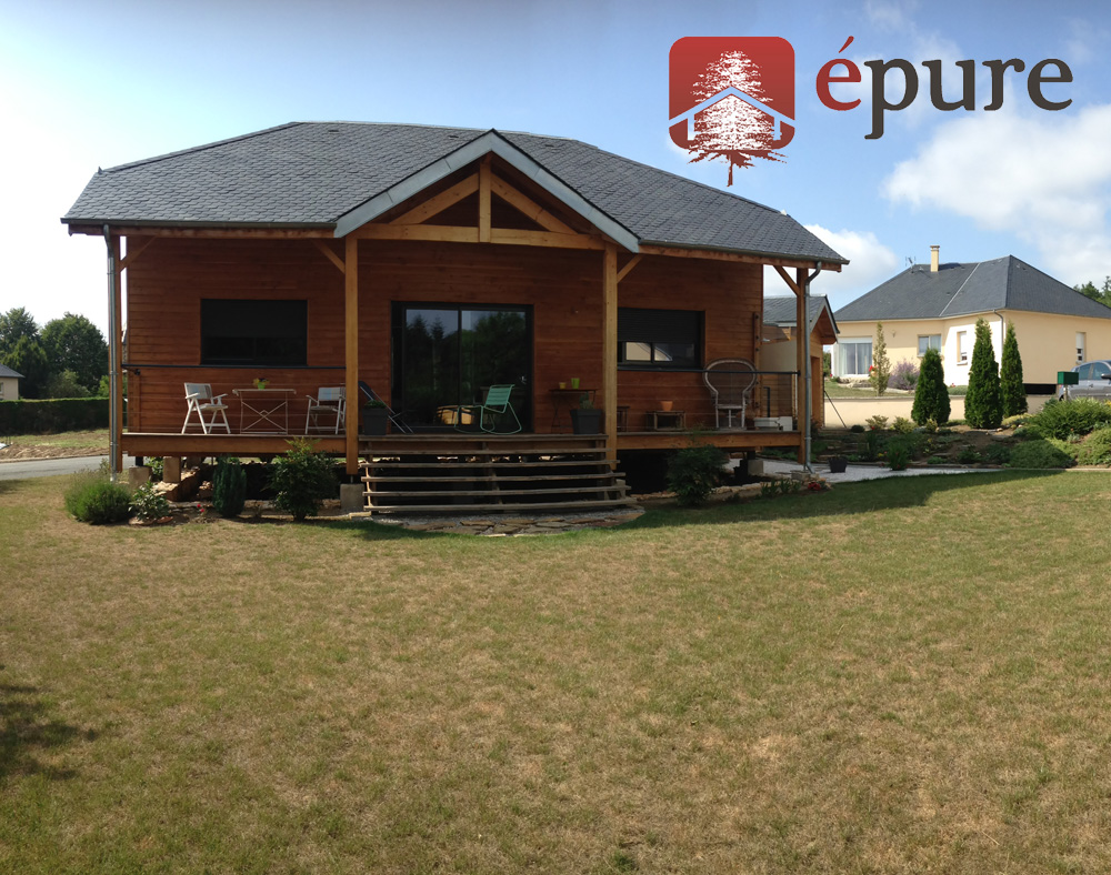 maison ossature bois à Salmiech épure construction bois