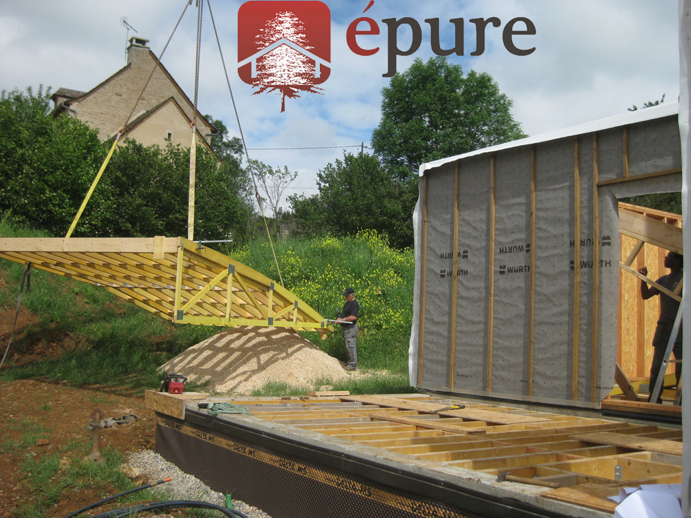 maison ossature bois douglas a concoures epure construction bois