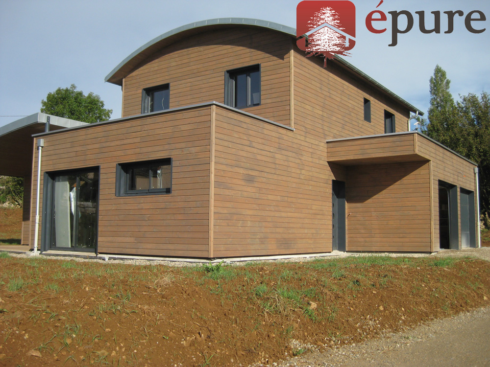 maison ossature bois douglas a concoures epure construction bois