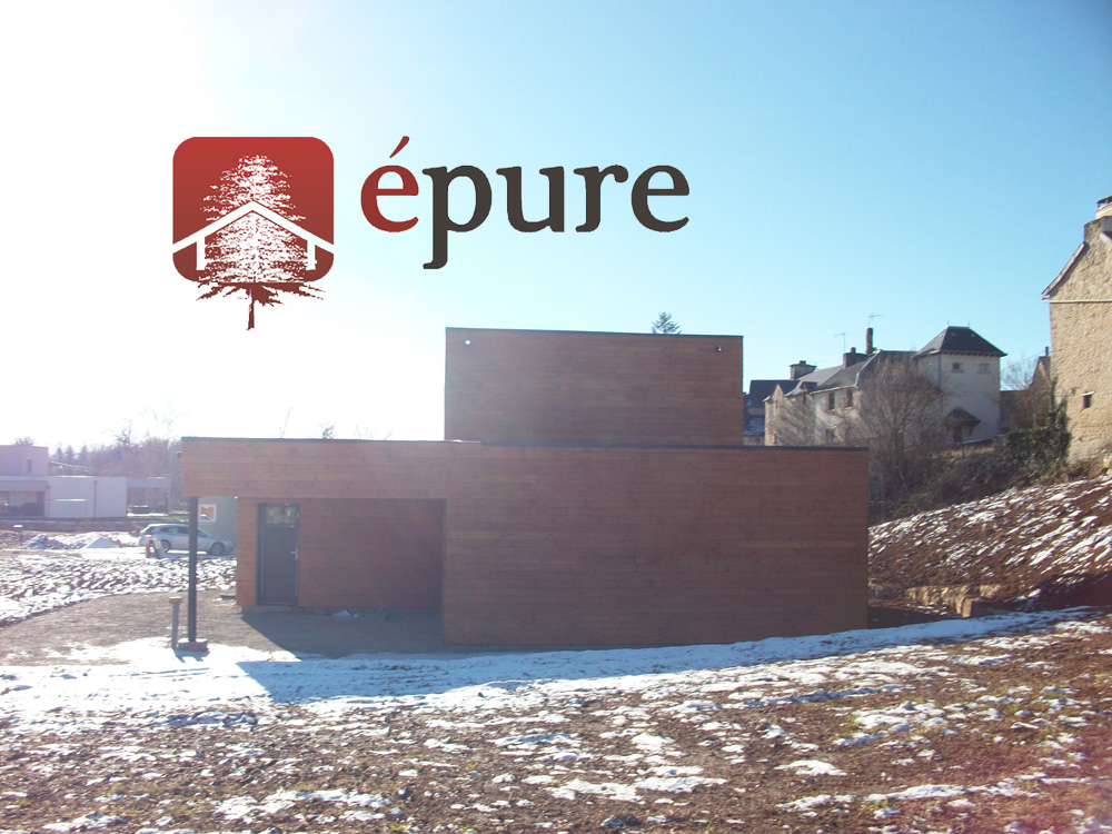 maison ossature bois à concoures épure construction bois