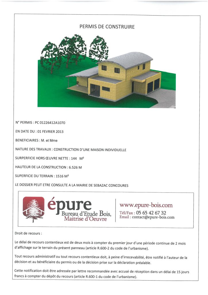 maison ossature bois douglas a concoures epure construction bois