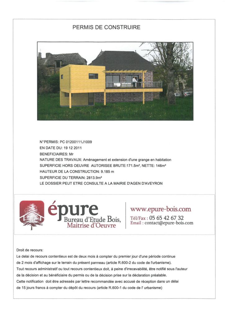 panneau PC extension ossature bois agen d'aveyron epure construction bois