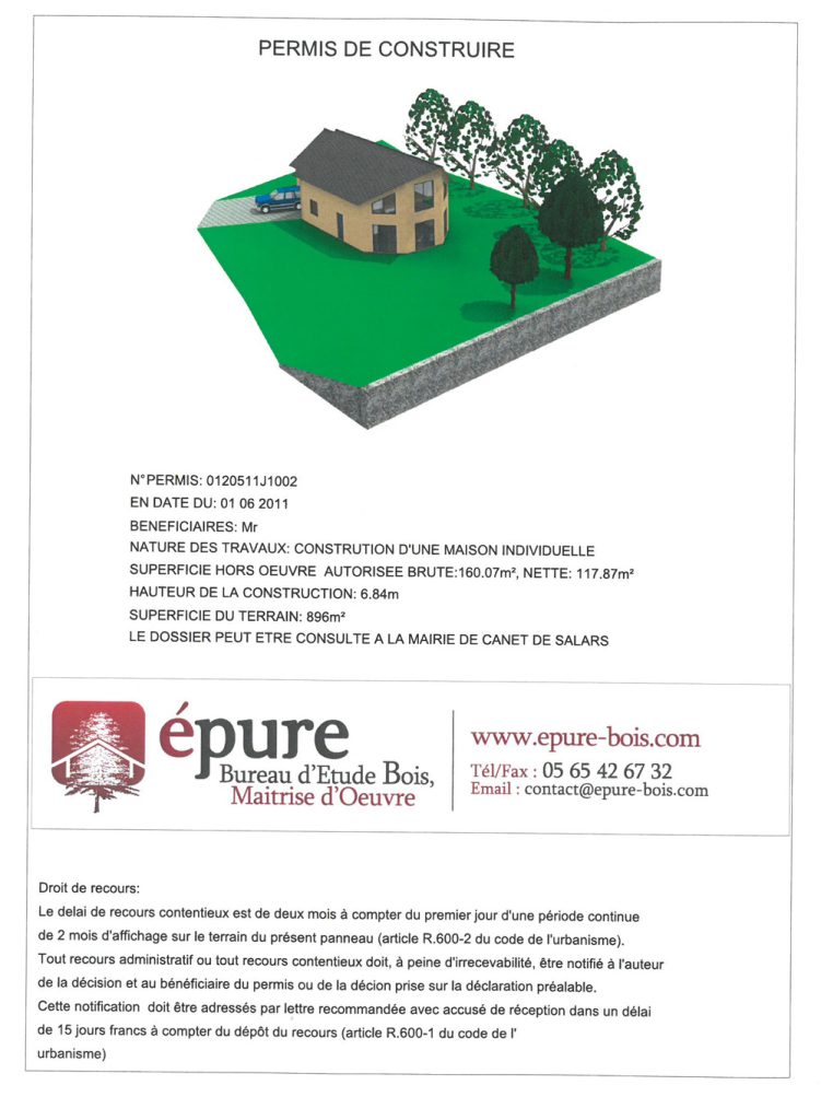 maison bois Canet de Salars epure construction bois