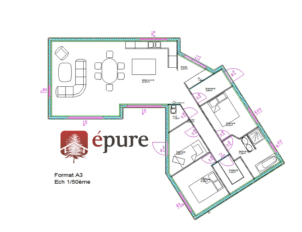 maison ossature bois cransac épure construction bois