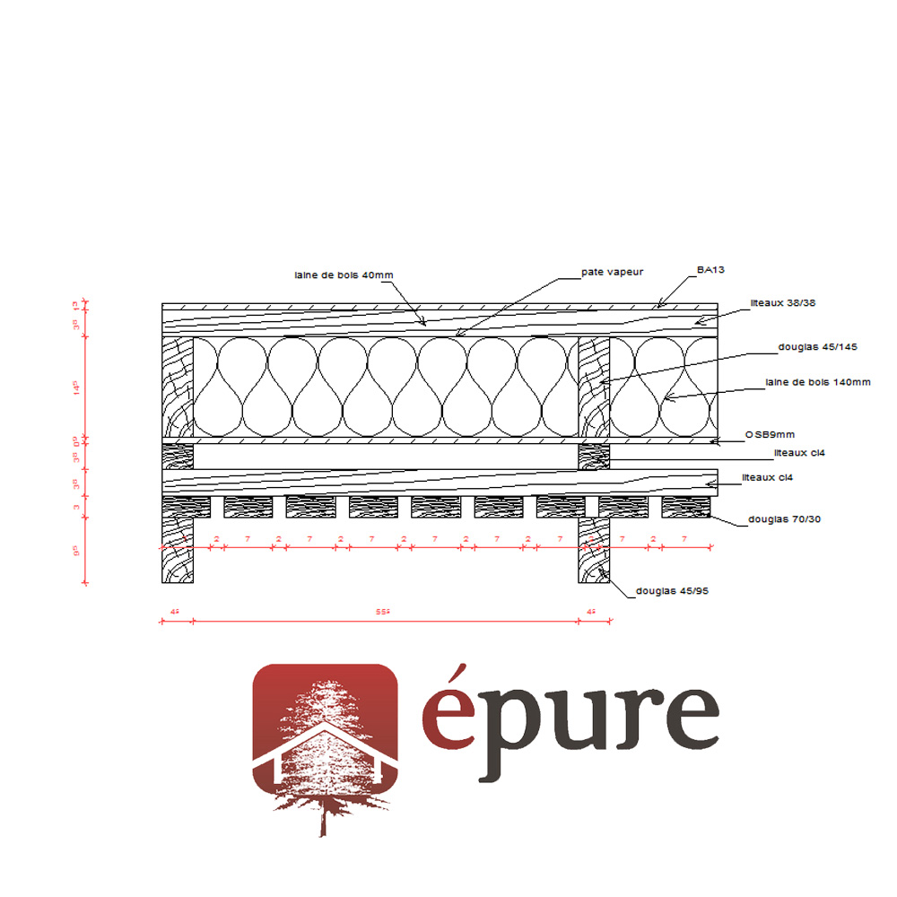maison ossature bois douglas firmi épure construction bois