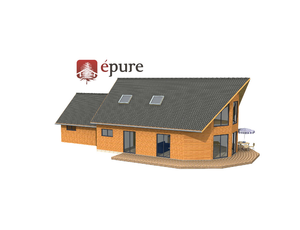 maison bois La Primaube epure construction bois