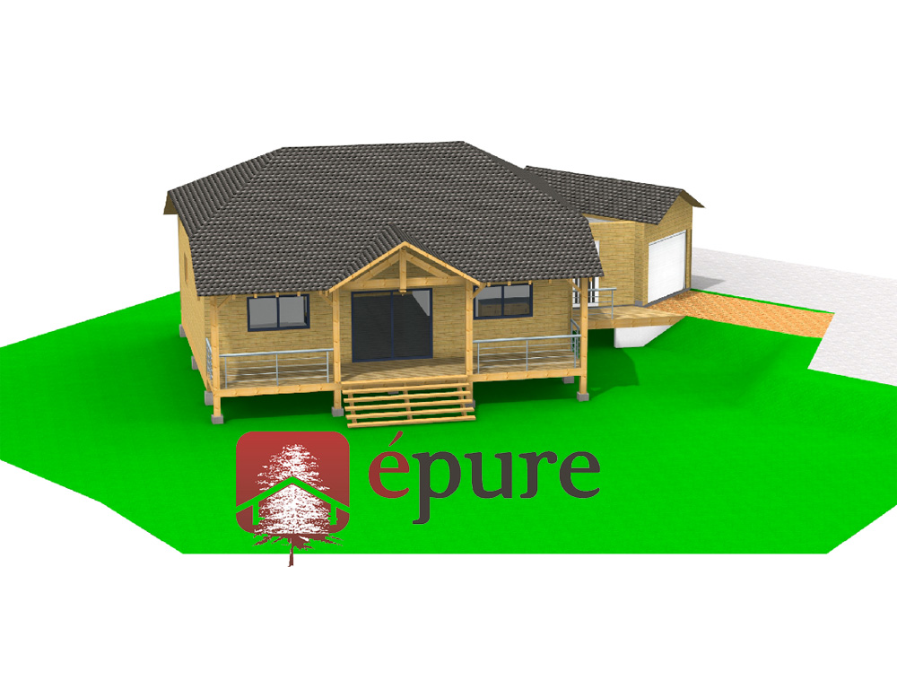 maison ossature bois à Salmiech épure construction bois