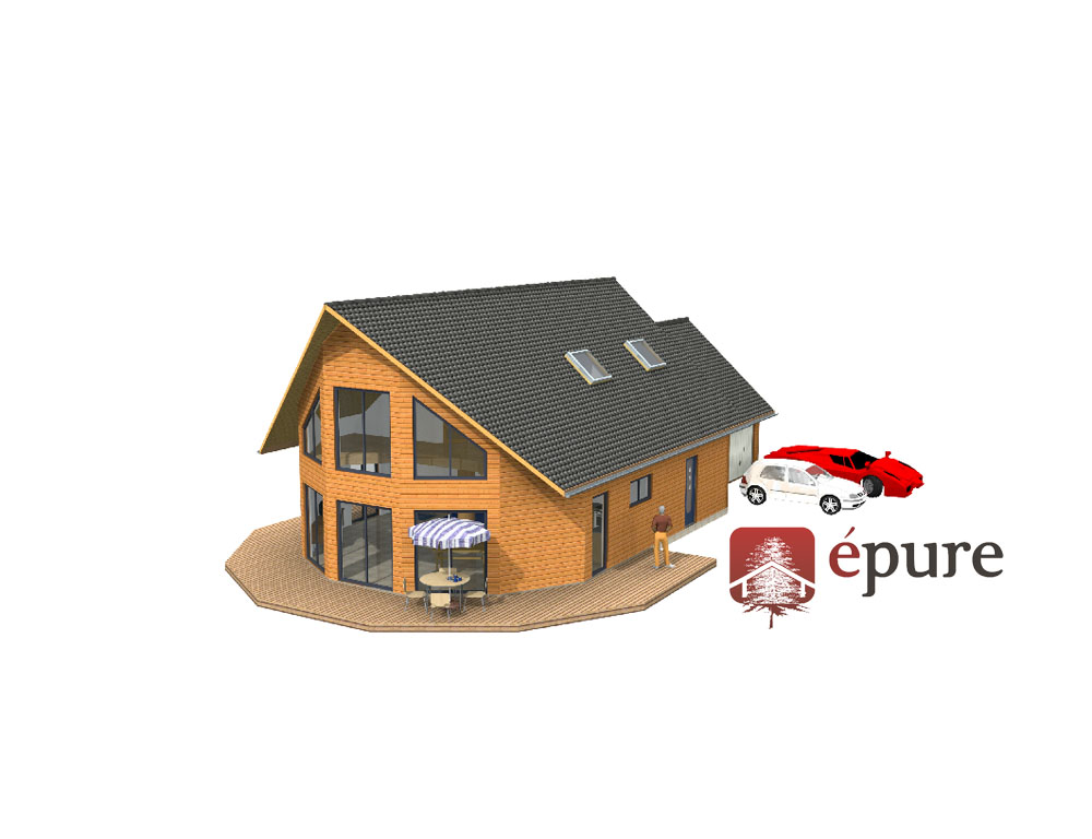 maison bois La Primaube epure construction bois